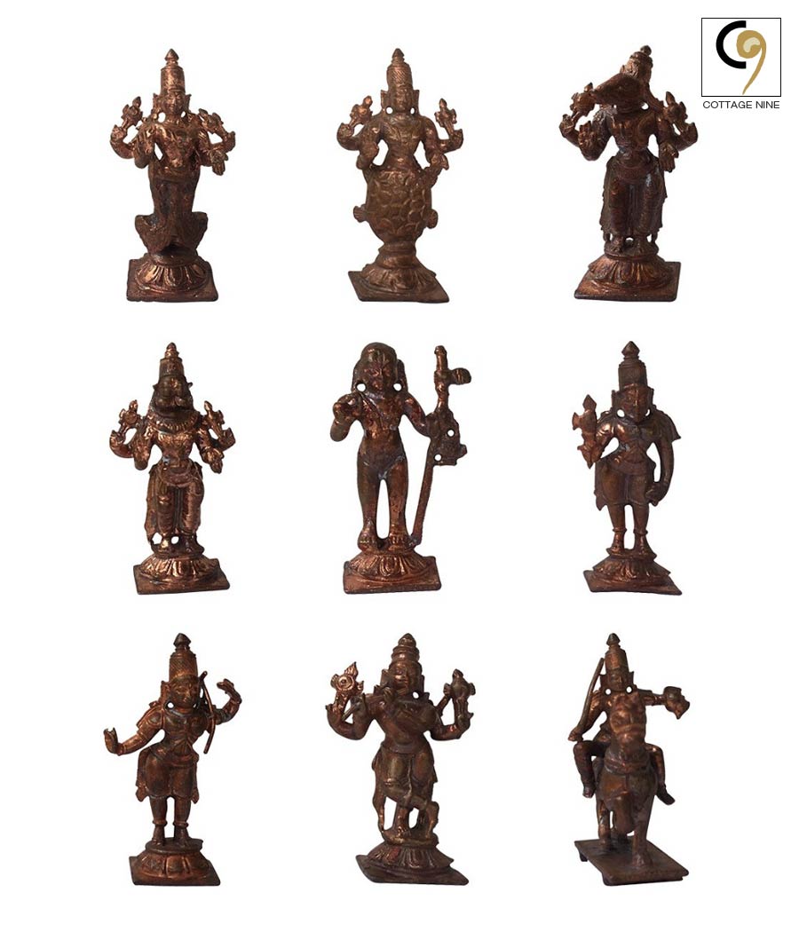 Antique-Style-Dashavatara-Statues-of-Vishnu-1