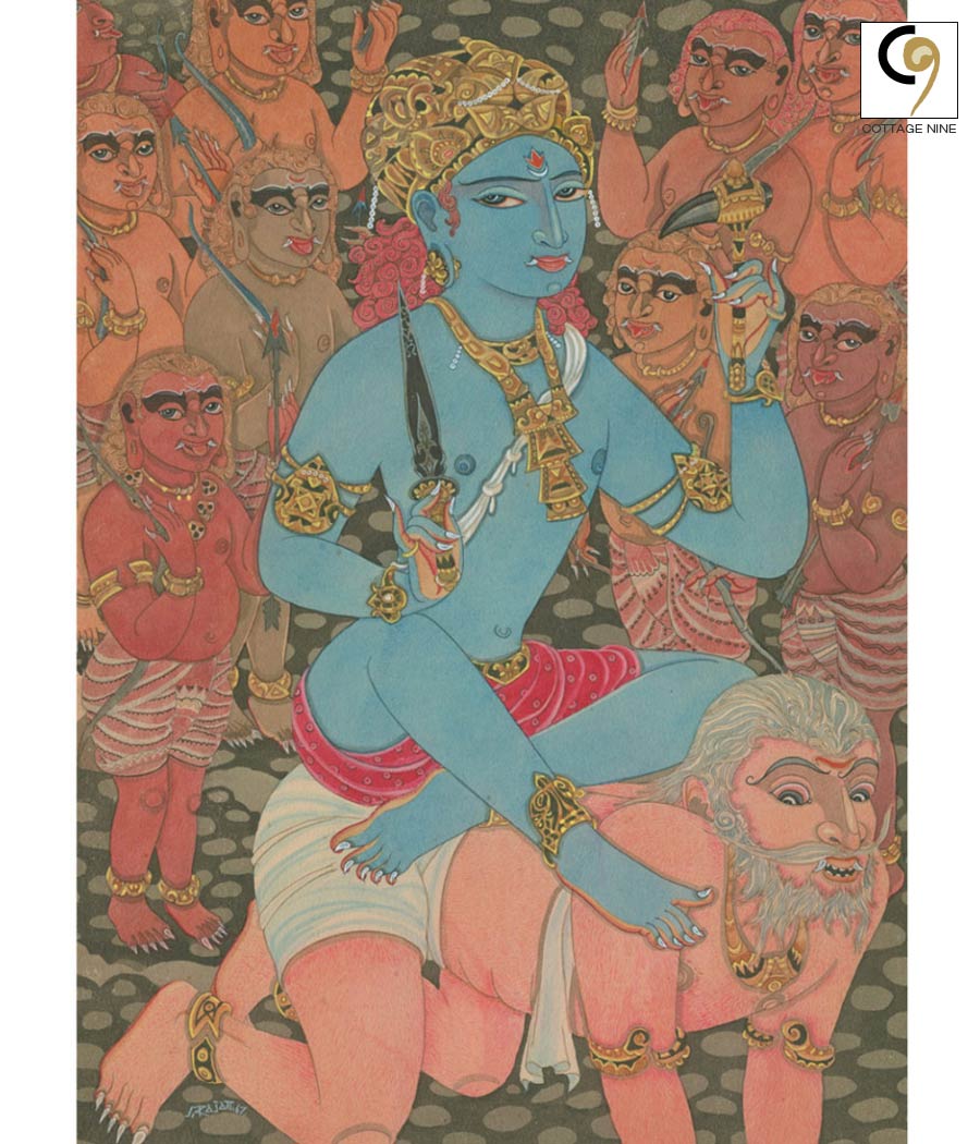 Art-Print-of-Nirutti-The-Hindu-Guardian-of-Direction