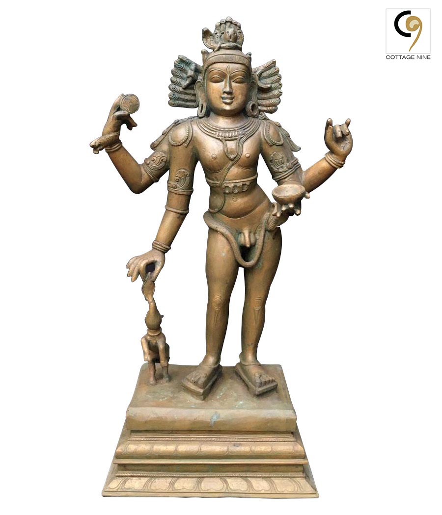 Bhikshatanamurti-Shiva-Traditional-Chola-Bronze-Statue-1
