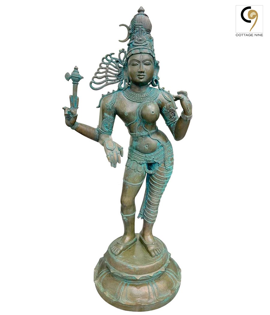 Bronze-Statue-of-Ardhanarishvara-Form-of-Shiva-1