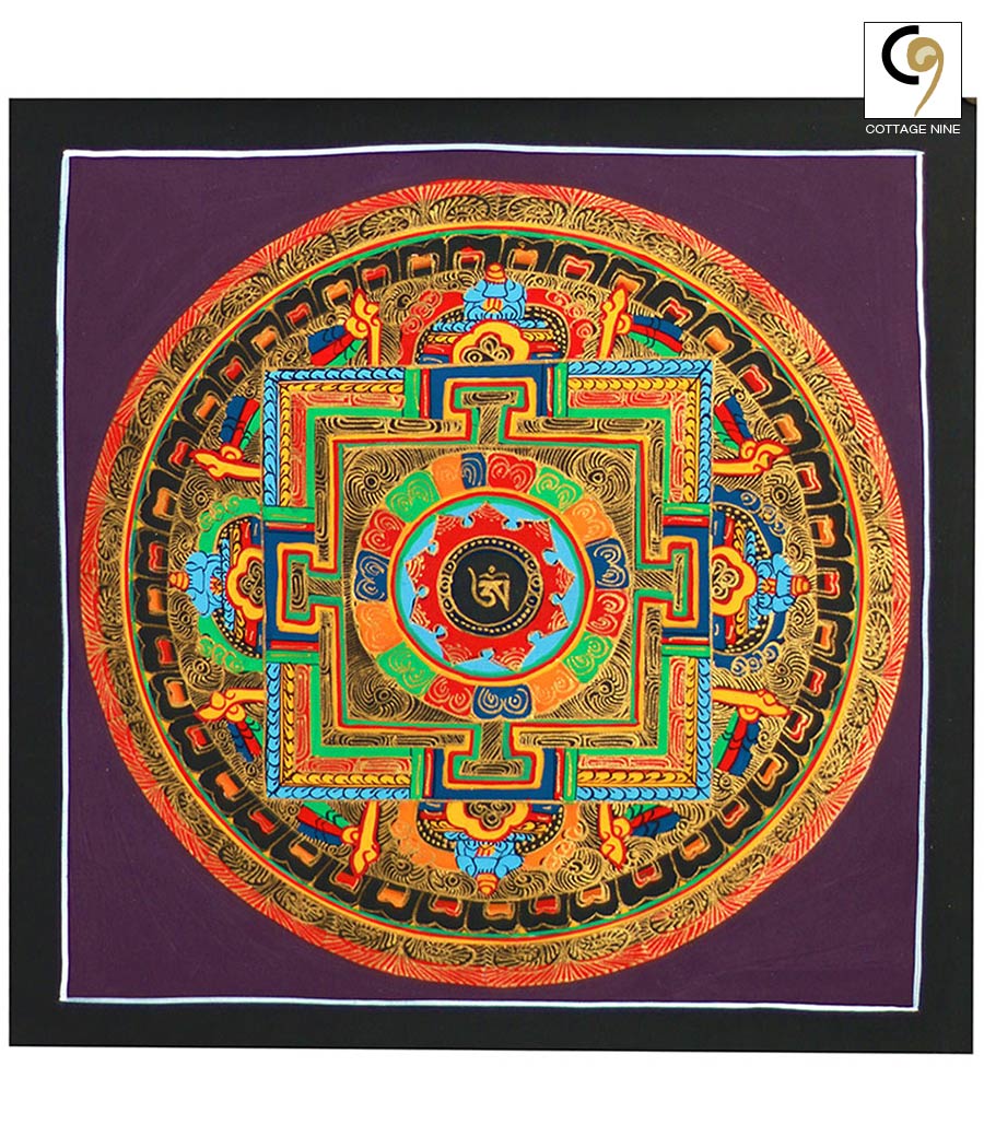 Buddhist-Kalachakra-Mandala-Painting