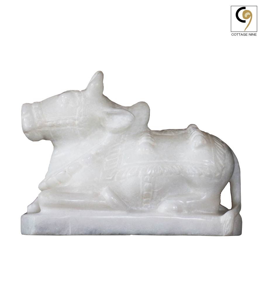 Carved-Marble-Nandi-Statue-1