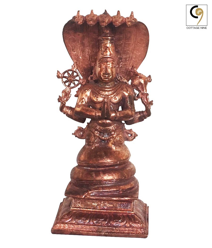 Exquisite-Copper-Idol-of-Adisesha--Antique-Replica-1