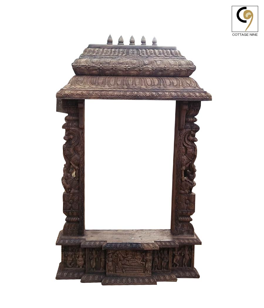 Intricately-Carved-Wood-Temple