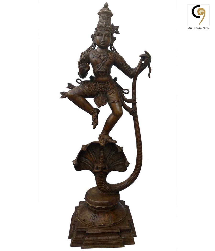 Kaliya-Nartana-Krishna-Bronze-Sculpture-1