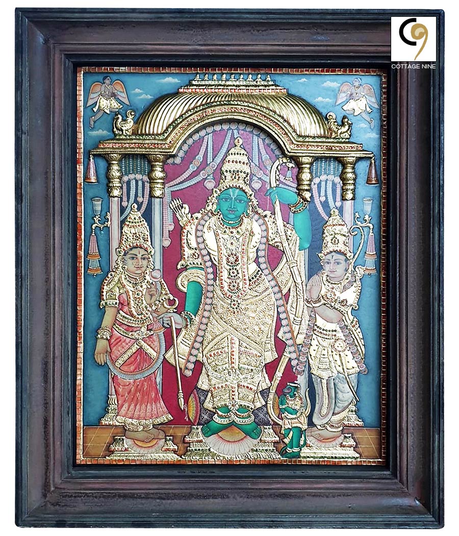 Kodanda-Rama-Swami-South-Indian-Tanjore-Painting