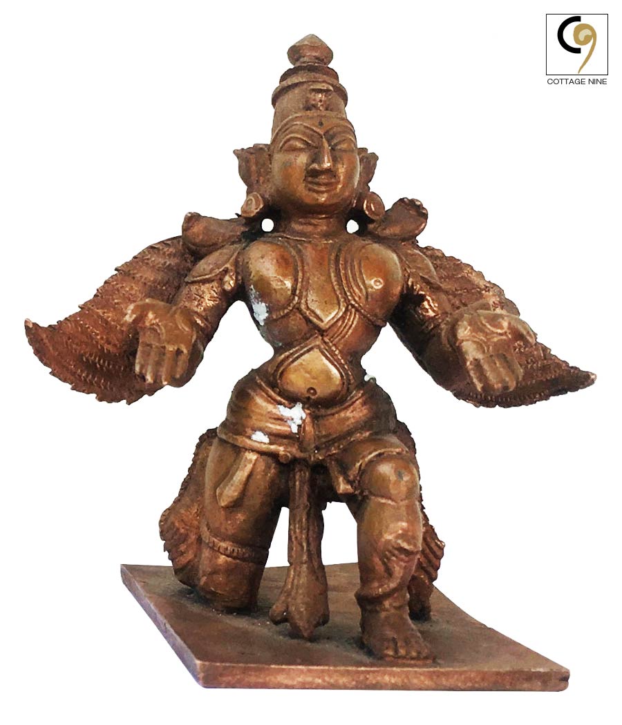 Miniature-Seated-Garuda-Copper-Idol-1