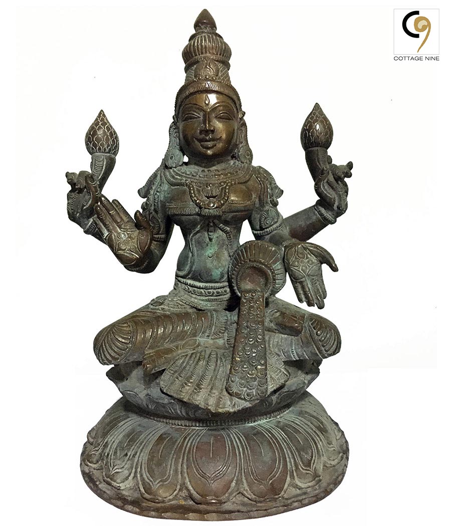 Old-Bronze-Statue-of-Dhana-Lakshmi-1