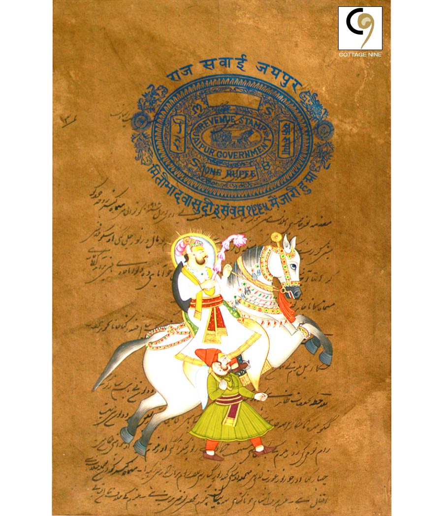 Rajasthani-Warrior-Watercolor-Art