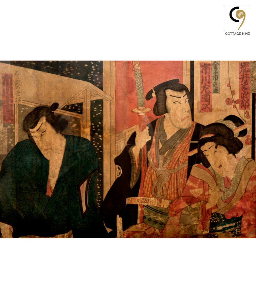 Samurai-and-Beauty-Japanese-Woodblock-Prints