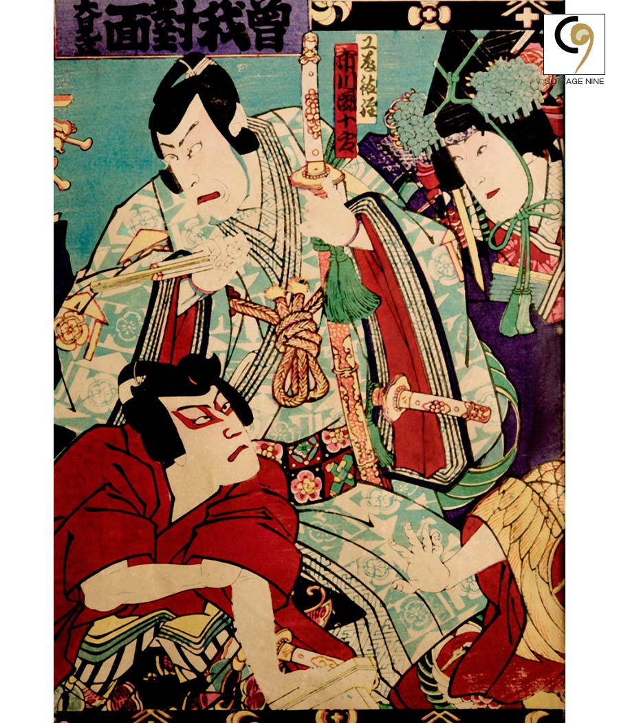 Samurais-in-an-Act-Japanese-Woodblock-Prints