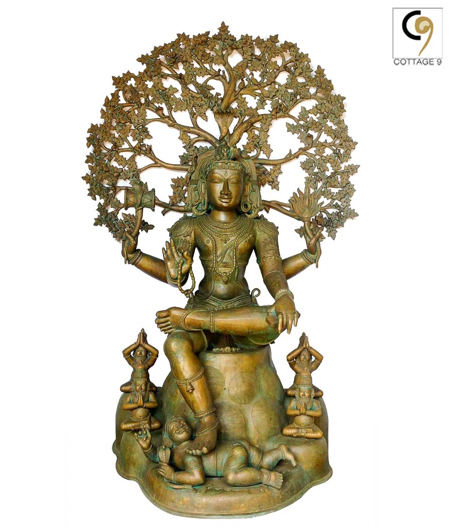 Shiva Dakshinamurti Bronze Masterpiece Statue