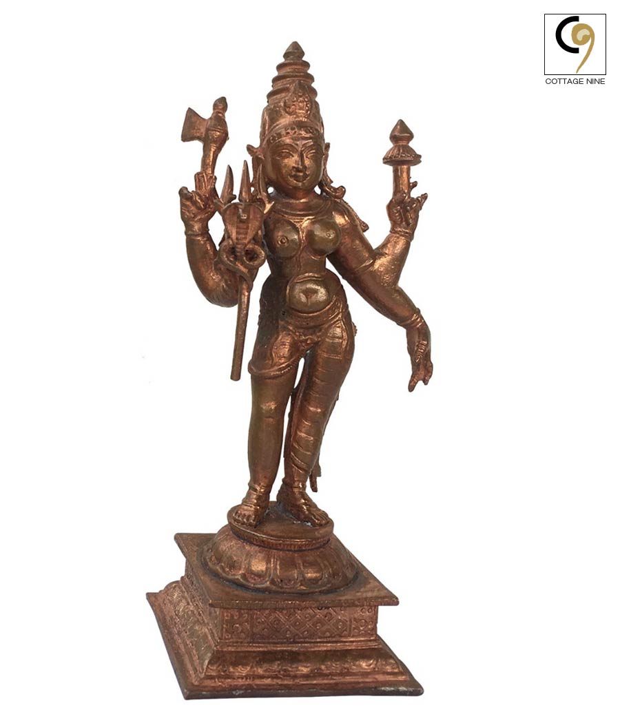 Shiva-Parvati-Small-Copper-Idol-as-Ardhanareshwara-1