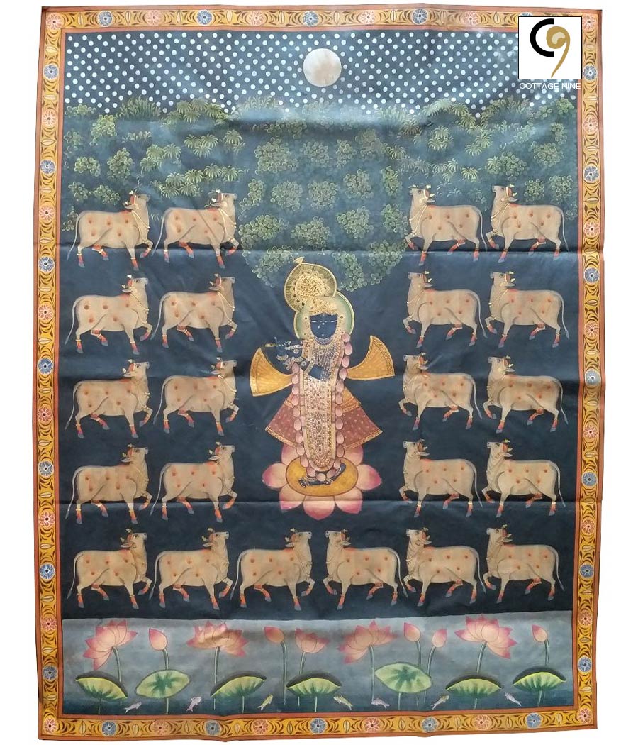 Shrinathji-Pichwai-Painting-Cowherd-Krishna