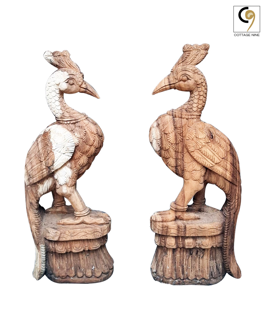 South-Indian-Wooden-Peacock-Pair-1