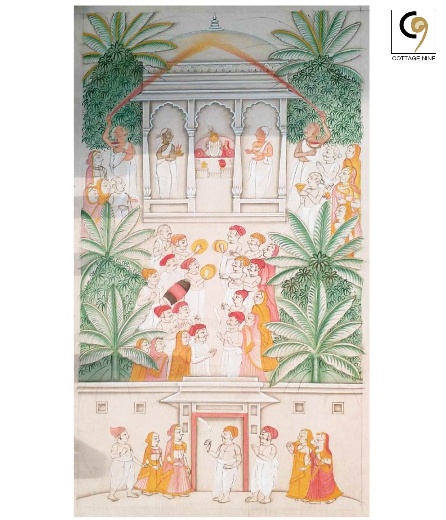 Srinathji-Pichwai-Painting-Kirtana-at-Srinathji-Temple