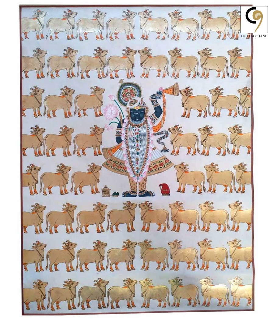 Srinathji-Pichwai-Painting-Srinathji-as-Govinda-48-x-36
