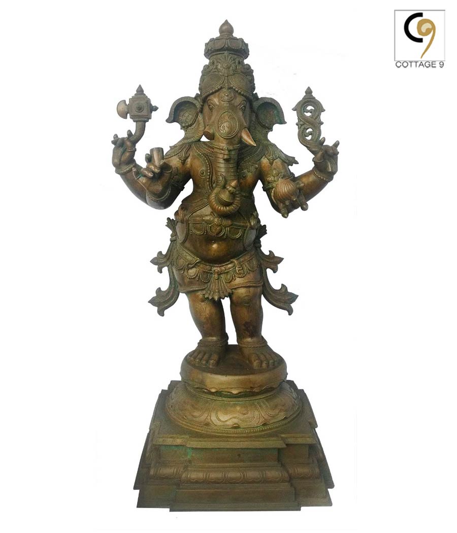 Standing-Ganesha-Bronze-Statue