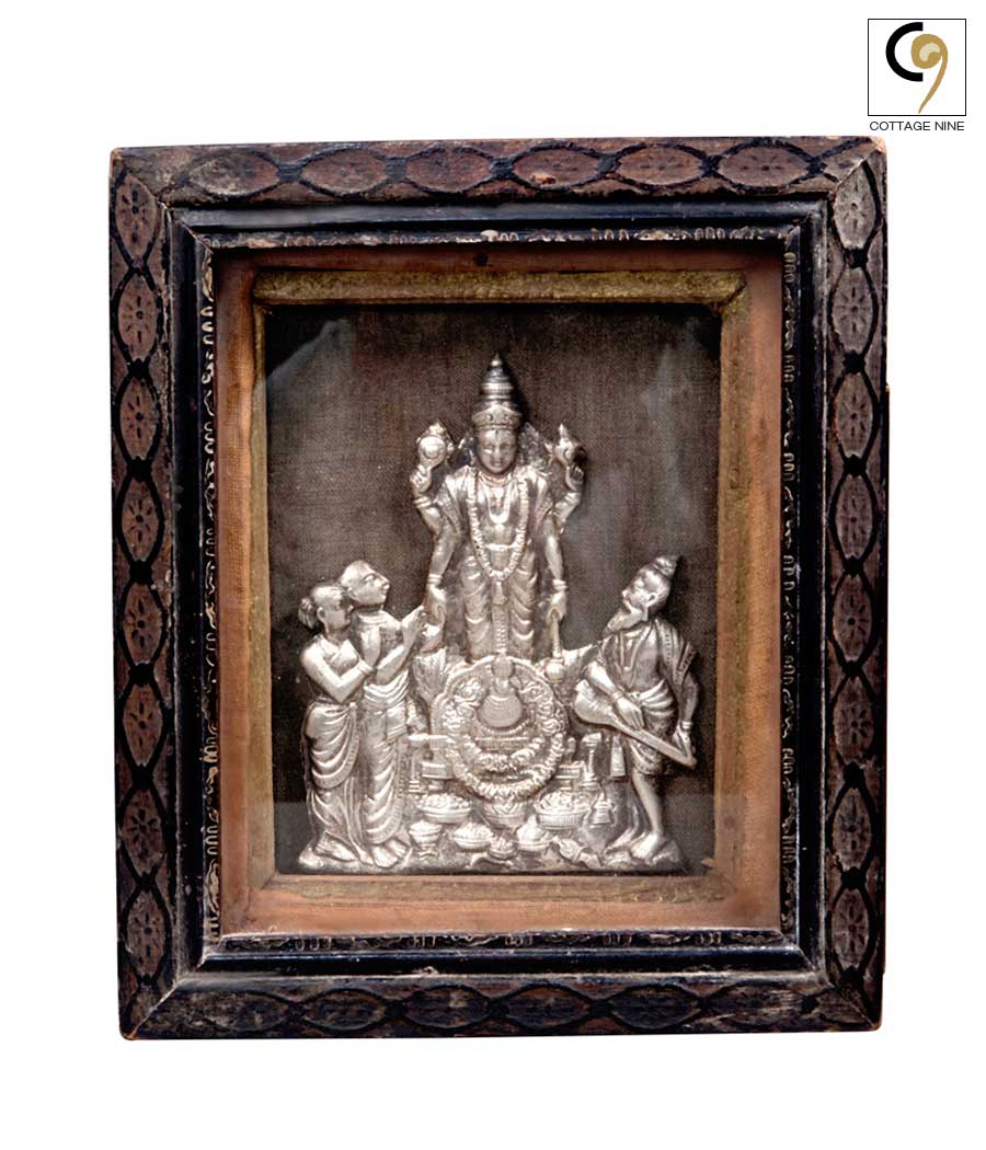 Vishnu-Satyanarayana-Silver-Panel