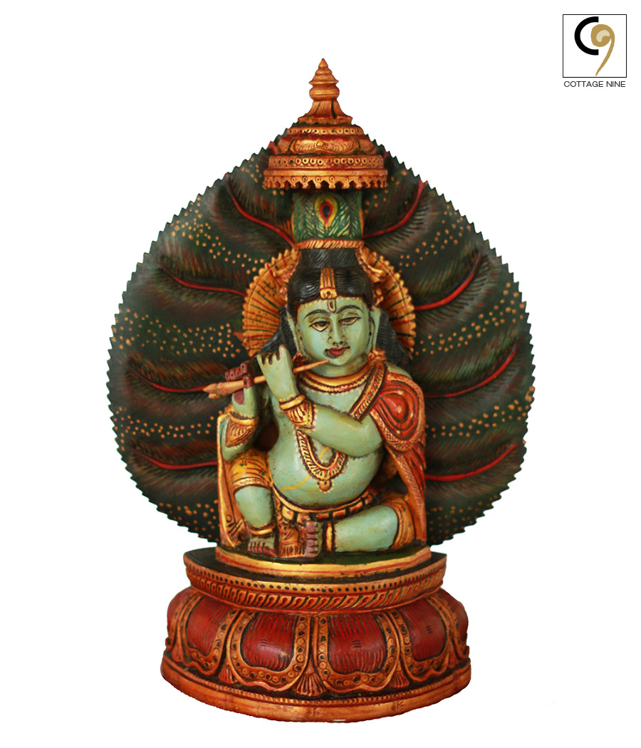 Wooden-Statue-of-Krishna-1