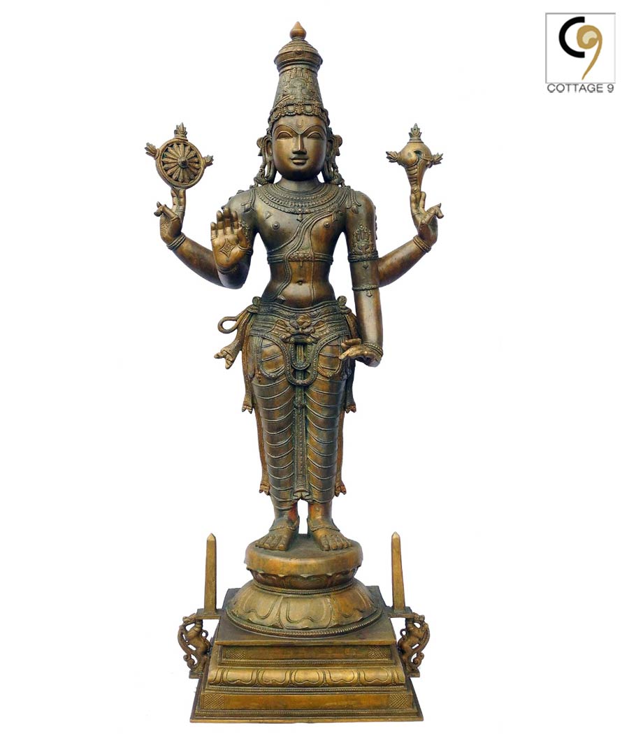 standing-vishnu-bronze-sculpture