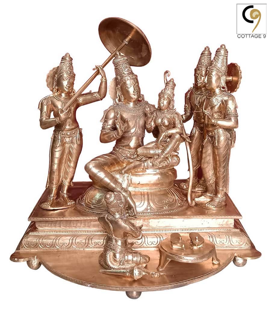 Sri-Rama-Pattabhishekam-Bronze-Set-of-Six-Idols