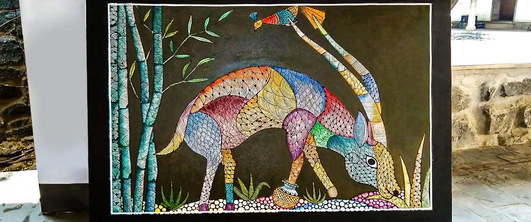 The-Enchanting-Beauty-of-Gond-Art-Tribal-Expression-on-Canvas