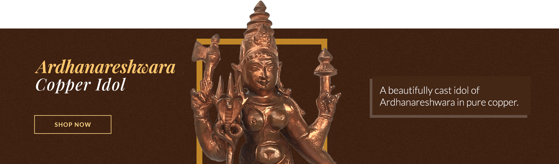 Ardhanareshwara-Copper-Idol
