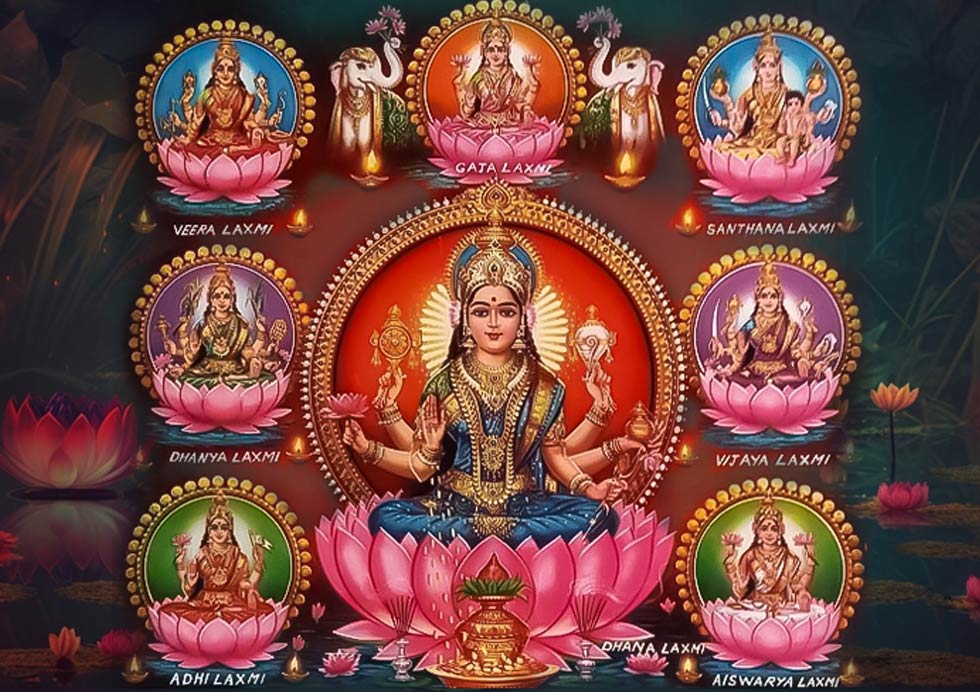 Iconography-of-Eight-forms-of-Lakshmi-