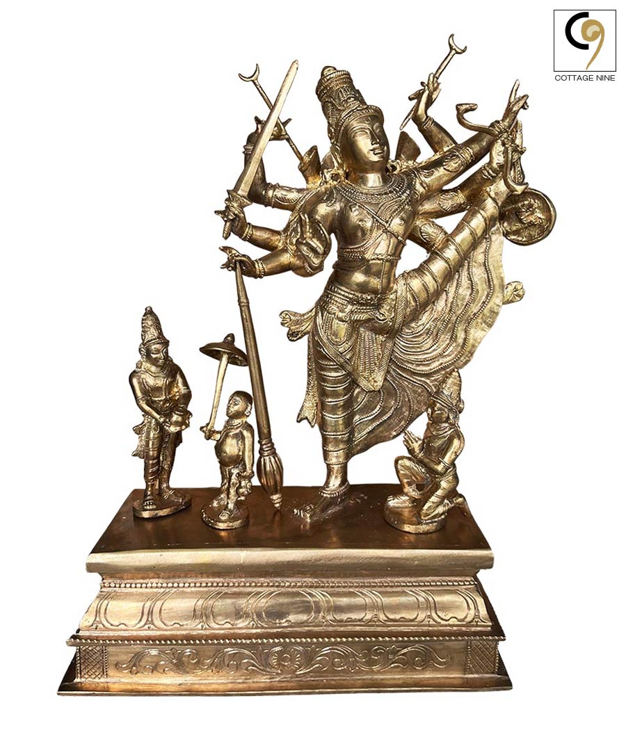 South-Indian-Bronze-Idol-of-Vishnu-as-Trivikrama-Ulagalanda-Perumal-1